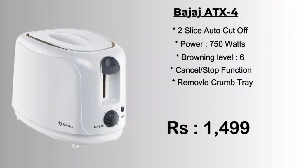 Bajaj ATX 4 bread toaster