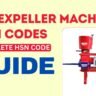 Oil Expeller Machine HSN Code