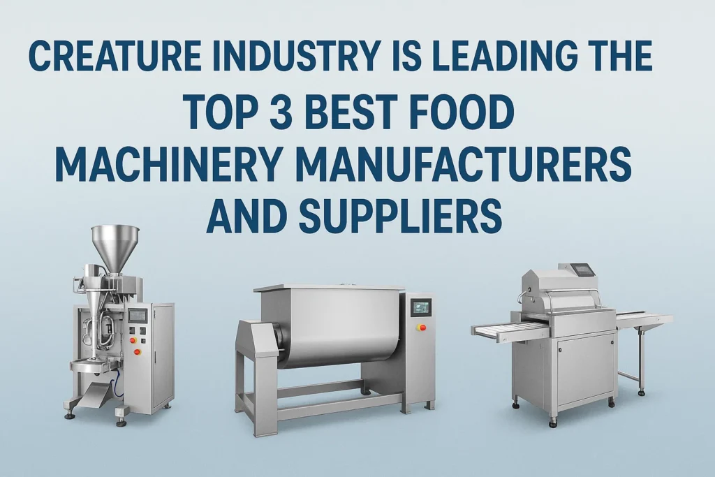 Top 3 Best Food Machinery Manufacturer